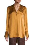 Elie Tahari Blaze Silk Satin Blouse