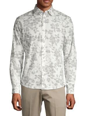 Michael Kors Slim-fit Everest Floral Shirt