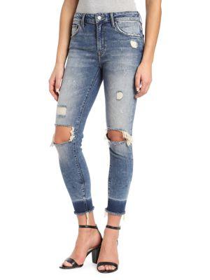 Mavi Tess High-rise Shaded Ripped Jeans