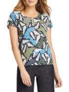 Nic+zoe Canopy Quarter-button Top