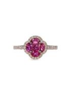 Marco Moore 18k Rose Gold, Ruby & 0.29 Tcw Diamond Ring