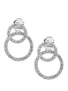 Lauren Ralph Lauren Silvertone & Crystal Drop Earrings