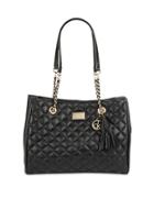 Calvin Klein Quilted Leather Tote