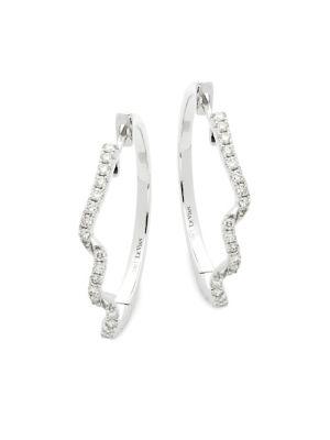 Le Vian 14k Vanilla Gold & Vanilla Diamonds Hoop Earrings