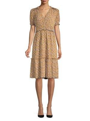 Michael Michael Kors Floral Ruffle Dress