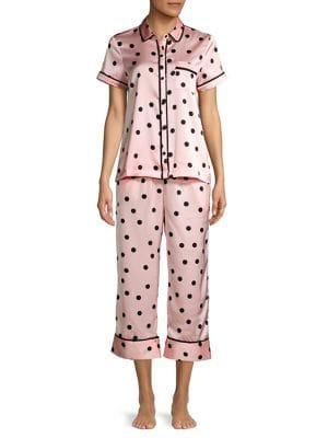 Kate Spade New York Dotted Short-sleeve Pj Set