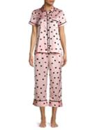 Kate Spade New York Dotted Short-sleeve Pj Set