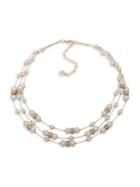 Anne Klein Goldtone, Faux Pearl & Crystal Necklace