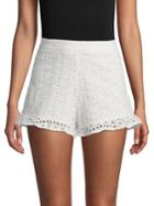 Design Lab Lord & Taylor Lace Ruffled Cotton Shorts
