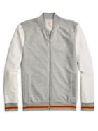 Brooks Brothers Red Fleece Colorblock French Terry Baseball Jacket