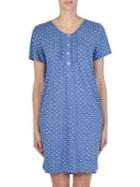 Claudel Short-sleeve Polka Dot Gown