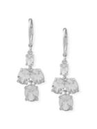 Anne Klein Crystal Double Drop Earrings