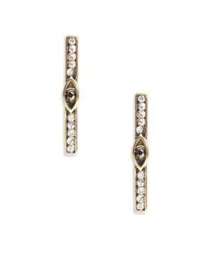 Theodora & Callum Evil Eye Bar Stud Earrings