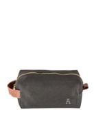 Cathy's Concepts Waxed Canvas And Leather Dopp Kit
