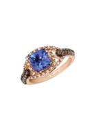 Le Vian Blueberry Tanzanite And 14k Strawberry Gold Solitaire Ring