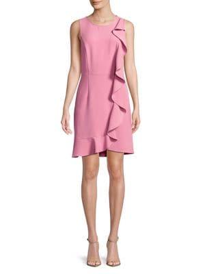 Kensie Ruffle-trimmed A-line Dress