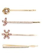Lonna & Lilly 4-piece Rose-goldtone Mixed Bobby Pins Set