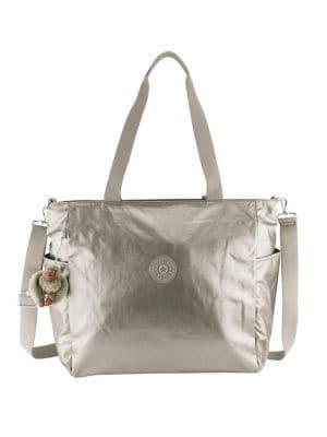 Kipling Lindsey Top Zip Metallic Tote