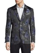 Tallia Orange The Mason Fit Floral Jacquard Sportcoat