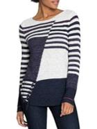 Nic+zoe Patchwork Striped Top