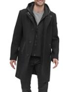 Kenneth Cole New York Button-front Wool-blend Jacket