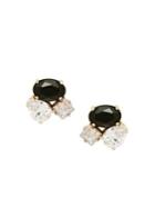 Carolee Goldtone And Cubic Zirconia Cluster Earrings