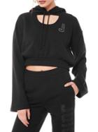 Juicy By Juicy Couture Glittered Cropped Hoodie