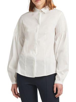 Donna Karan Long-sleeve Button-down Shirt