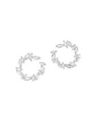 Cz By Kenneth Jay Lane Crystal Cluster Earrings
