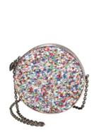 Betsey Johnson Rock On Sequin Circle Crossbody Bag