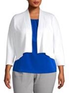 Calvin Klein Plus Plus Three-quarter Sleeve Cardigan