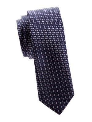 Hugo Textured Line Silk Tie
