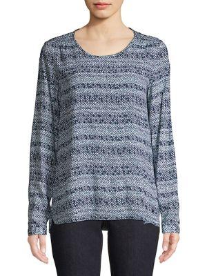 Olsen Over-the-head Printed Blouse