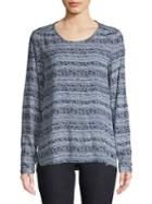 Olsen Over-the-head Printed Blouse