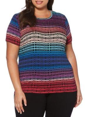 Rafaella Plus Optical Ombre Tee