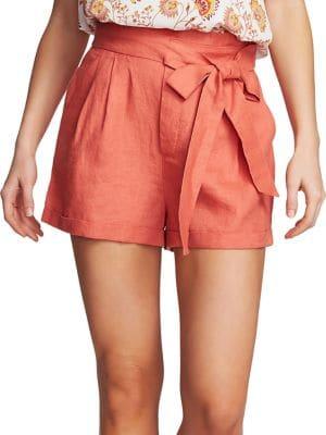 1.state Linen Tie-waist Shorts