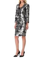 Tahari Arthur S. Levine Floral Jacquard Skirt Suit