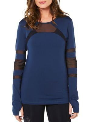 Shape Cage Mesh Muscle Long-sleeve Tee