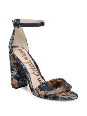 Sam Edelman Yaro Floral Velvet Heels