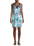 Tommy Bahama Floral-print Cotton Blend Shift Dress