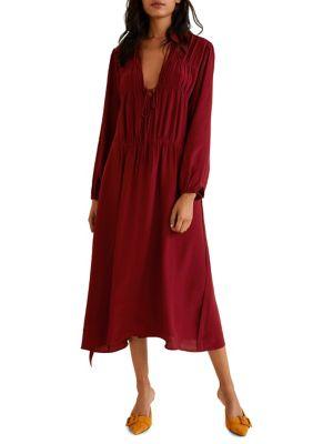 Mango Classic Collared Shift Dress