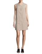 Eileen Fisher Roundneck Solid Shift Dress