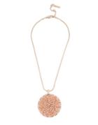 Kenneth Cole New York Knots And Pearls Crystal Woven Pendant Necklace