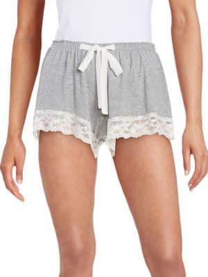 Flora Nikrooz Lace Trim Snuggle Shorts