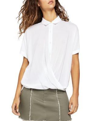 Bcbgeneration Wrap Hem Dolman-sleeve Shirt