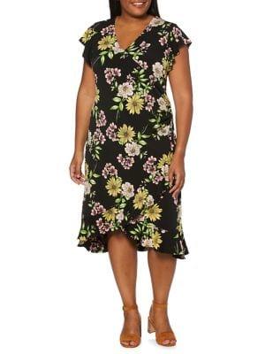 Rafaella Plus Floral A-line Dress