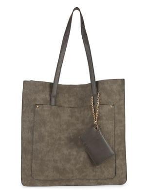 Violet Ray Faux Leather Tote