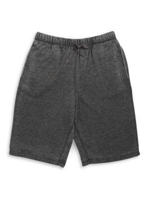 Black Brown Drawstring Shorts