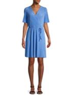 Vero Moda Pleated Wrap-front Dress