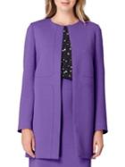 Tahari Arthur S. Levine Stitched Open Topper Coat